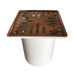 Porta Rejilla 8x8 Con Rejilla 63mm Bronce 63mm.