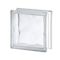 Ladrillo Vidrio Nube Incoloro 3kgx19cmx19cmx7.5cm