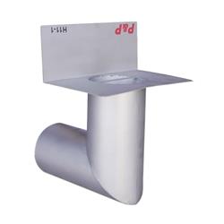 Embudo Acero Inox. H11-1 Medio Plato Codo Corto 1.3kg