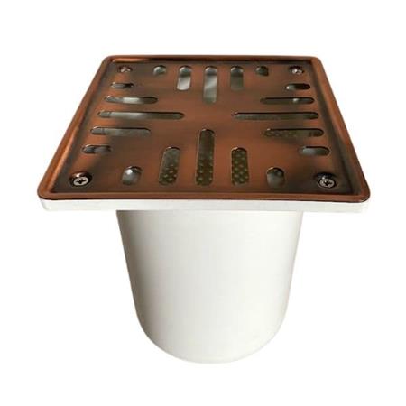 Porta Rejilla 12x12 Con Rejilla 110mm Bronce 110mm