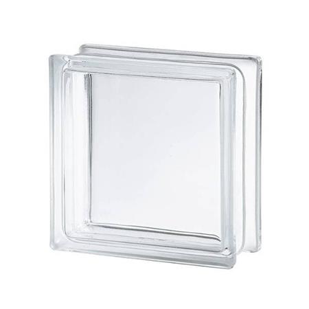 Ladrillo Vidrio Liso Incoloro 3kgx19cmx19cmx7.5cm